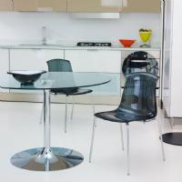 Allegra Indoor Dining Chair Transparent Black ISP057-TBLA - 10