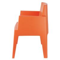 Box Outdoor Dining Chair Orange ISP058-ORA - 3