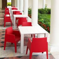 Box Outdoor Dining Chair Red ISP058-RED - 1