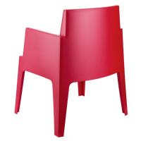 Box Outdoor Dining Chair Red ISP058-RED - 2