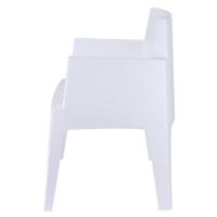 Box Outdoor Dining Chair White ISP058-WHI - 3