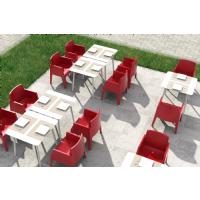 Box Outdoor Dining Chair Red ISP058-RED - 26