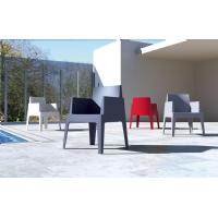 Box Outdoor Dining Chair Silver Gray ISP058-SIL - 29