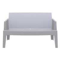 Box Outdoor Bench Sofa Silver Gray ISP063-SIL - 2