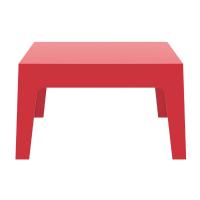 Box Resin Outdoor Coffee Table Red ISP064-RED - 1