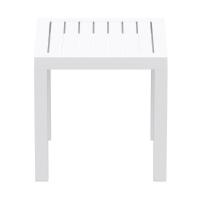Ocean Square Side Table White ISP066-WHI - 1