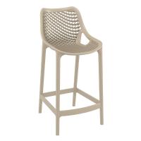 Air Resin Outdoor Counter Chair Taupe ISP067-DVR