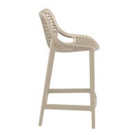 Air Resin Outdoor Counter Chair Taupe ISP067-DVR - 3
