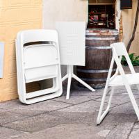 Dream Folding Outdoor Bistro Set with 2 Chairs White ISP0791S-WHI-WHI - 4