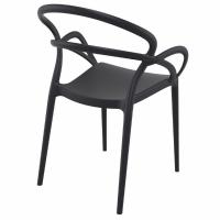 Mila Dining Arm Chair Black ISP085-BLA - 2