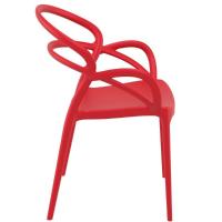 Mila Dining Arm Chair Red ISP085-RED - 1
