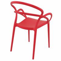Mila Dining Arm Chair Red ISP085-RED - 2