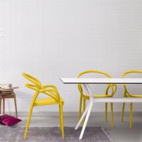 Mila Dining Arm Chair Yellow ISP085-YEL - 19
