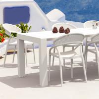 Sunset Extendable Dining Set 9 Piece White ISP0883S-WHI - 1