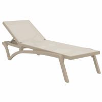 Pacific Sling Chaise Lounge Taupe - Taupe ISP089-DVR-DVR