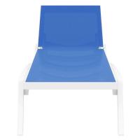 Pacific Sling Chaise Lounge White - Blue ISP089-WHI-BLU - 4