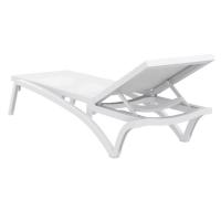 Pacific Sling Chaise Lounge White - White ISP089-WHI-WHI - 2