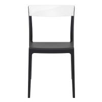 Flash Dining Chair Black with Transparent Clear ISP091-BLA-TCL - 2
