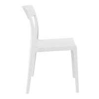 Flash Dining Chair White with Glossy White Back ISP091-WHI-GWHI - 3