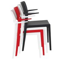 Plus Arm Chair Red ISP093-RED - 6