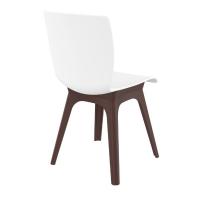 Mio PP Dining Chair Brown White ISP094-BRW-WHI - 1