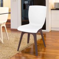 Mio PP Dining Chair Brown White ISP094-BRW-WHI - 5