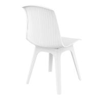 Allegra PP Dining Chair White with Glossy White Seat ISP096-WHI-GWHI - 1