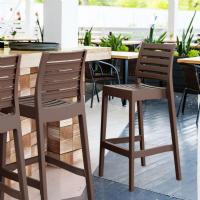 Ares Resin Outdoor Barstool Brown ISP101-BRW - 5