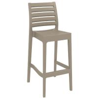 Ares Resin Outdoor Barstool Taupe ISP101-DVR