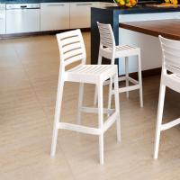 Ares Resin Outdoor Barstool White ISP101-WHI - 5