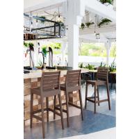 Ares Resin Outdoor Barstool Taupe ISP101-DVR - 8