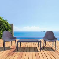 Sky Outdoor Indoor Lounge Chair Black ISP103-BLA - 17
