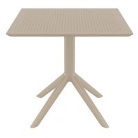 Sky Square Dining Table 31 inch Taupe ISP106-DVR - 1