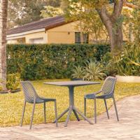 Air Patio Dining Set with 2 Chairs Dark Gray ISP1060S-DGR
