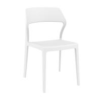 Snow Dining Set with Sky 31" Square Table White ISP1066S-WHI - 1