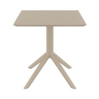 Sky Square Dining Table 27 inch Taupe ISP108-DVR - 1