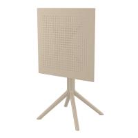 Sky Square Folding Table 24 inch Taupe ISP114-DVR - 7