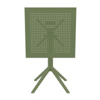 Sky Square Folding Table 24 inch Olive Green ISP114-OLG - 6