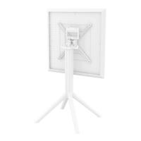 Sky Square Folding Table 24 inch White ISP114-WHI - 6