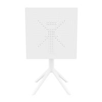 Sky Square Folding Table 24 inch White ISP114-WHI - 7