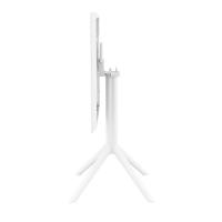 Sky Square Folding Table 24 inch White ISP114-WHI - 9