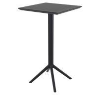 Sky Square Folding Bar Table 24 inch Black ISP116-BLA