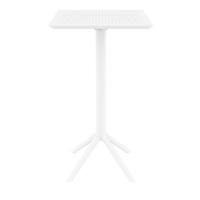 Sky Square Folding Bar Table 24 inch White ISP116-WHI - 1