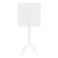 Sky Square Folding Bar Table 24 inch White ISP116-WHI - 5