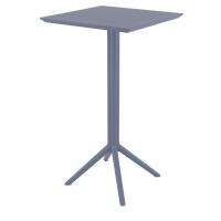 Sky Ares Square Bar Set with 2 Barstools Dark Gray ISP1161S-DGR - 2