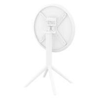 Sky Round Folding Table 24 inch White ISP121-WHI - 4