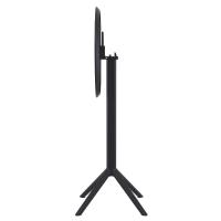 Sky Round Folding Bar Table 24 inch Black ISP122-BLA - 2