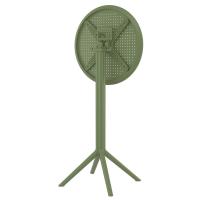 Sky Round Folding Bar Table 24 inch Olive Green ISP122-OLG - 4