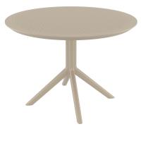Sky Round Dining Table 42 inch Taupe ISP124-DVR - 1