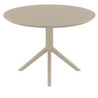 Sky Round Dining Table 42 inch Taupe ISP124-DVR - 2